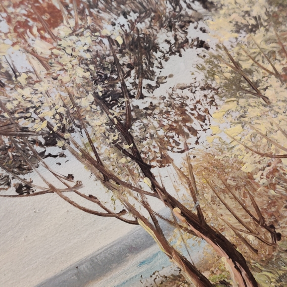 Vintage Original Painting Signed Percy Oil on Canvas - Picture 3 of 12